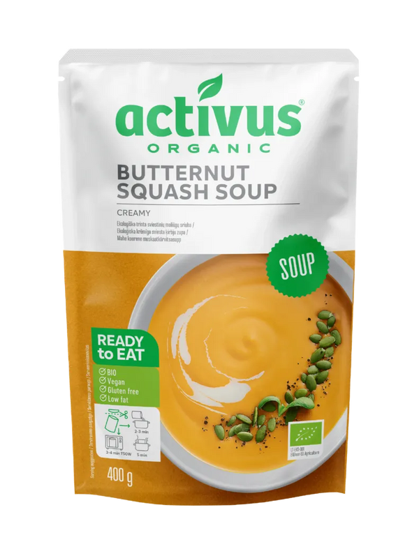 ACTIVUS מרק דלורית אורגני במרקם קרמי