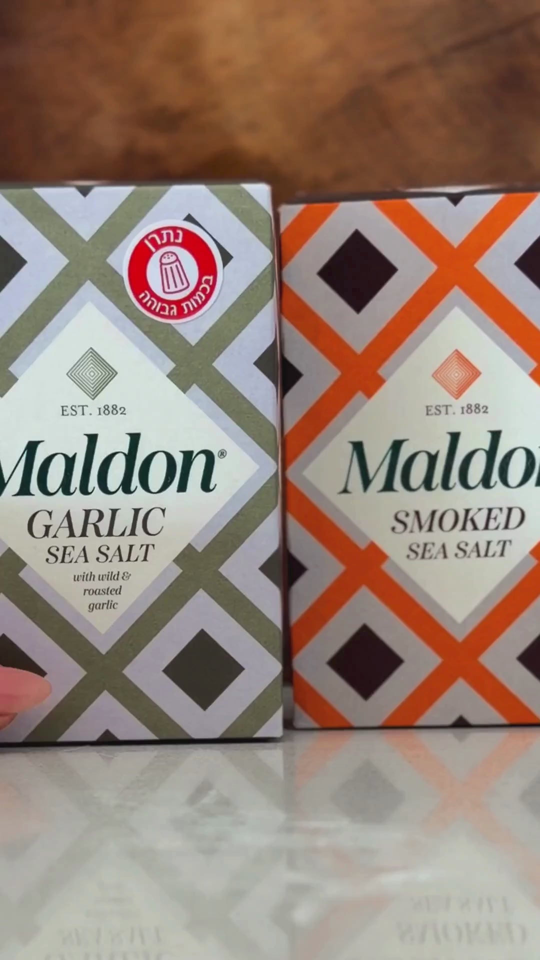 מלח Maldon על סלמון