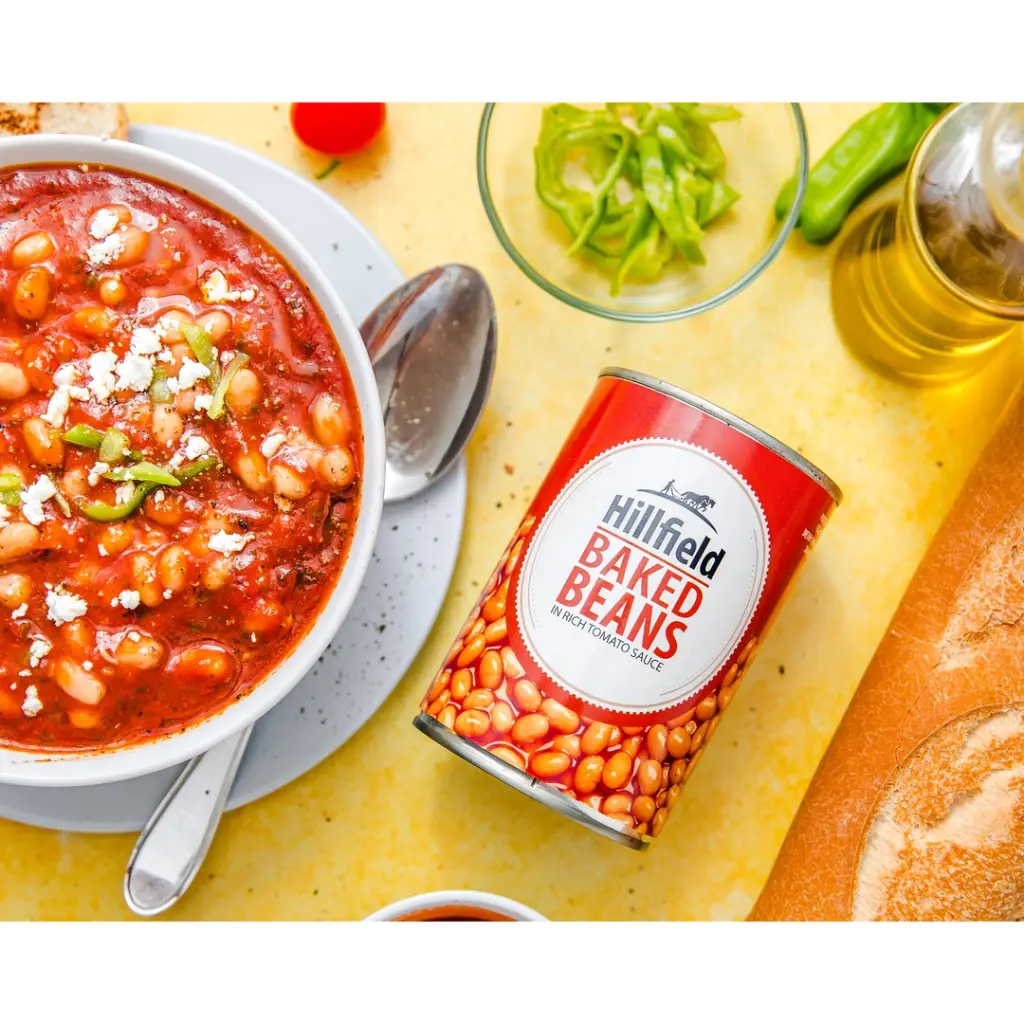 HILLFIELD שעועית ברוטב עגבניות אפויה