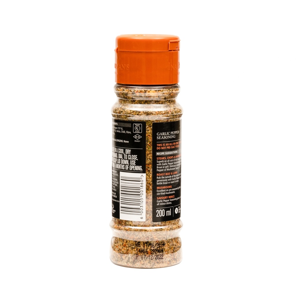 INA PAARMAN תבלין פלפל ושום 200ml כשר