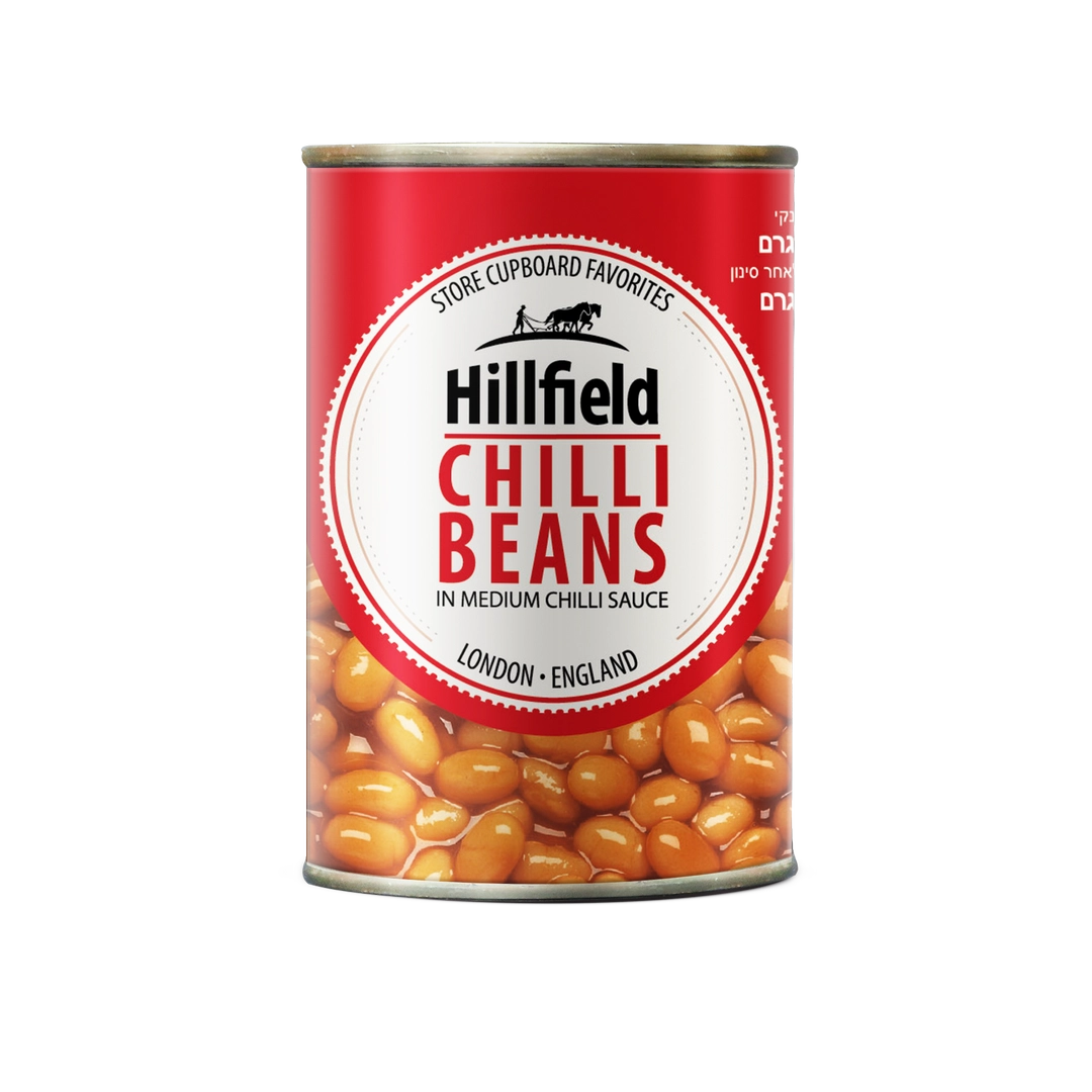 HILLFIELD שעועית פינטו ברוטב עגבניות צ'ילי