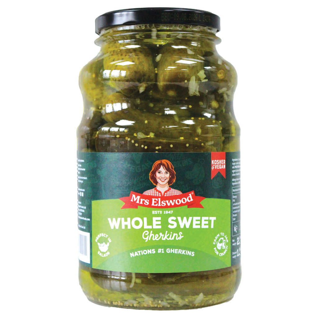 MRS ELSWOOD מלפפונים שלמים מתוקים