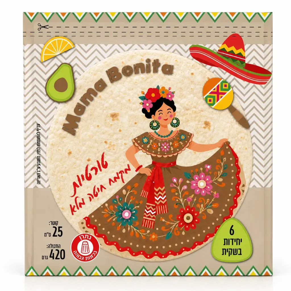 MAMA BONITA Whole-wheat flour tortillas, 6 pcs