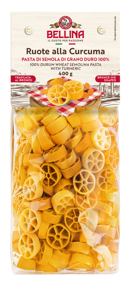 BELLINA Turmeric Pasta Wheels