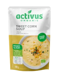 ACTIVUS מרק תירס אורגני במקרם קרמי
