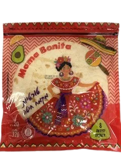 MAMA BONITA טורטיות מקמח חיטה, 8 יח