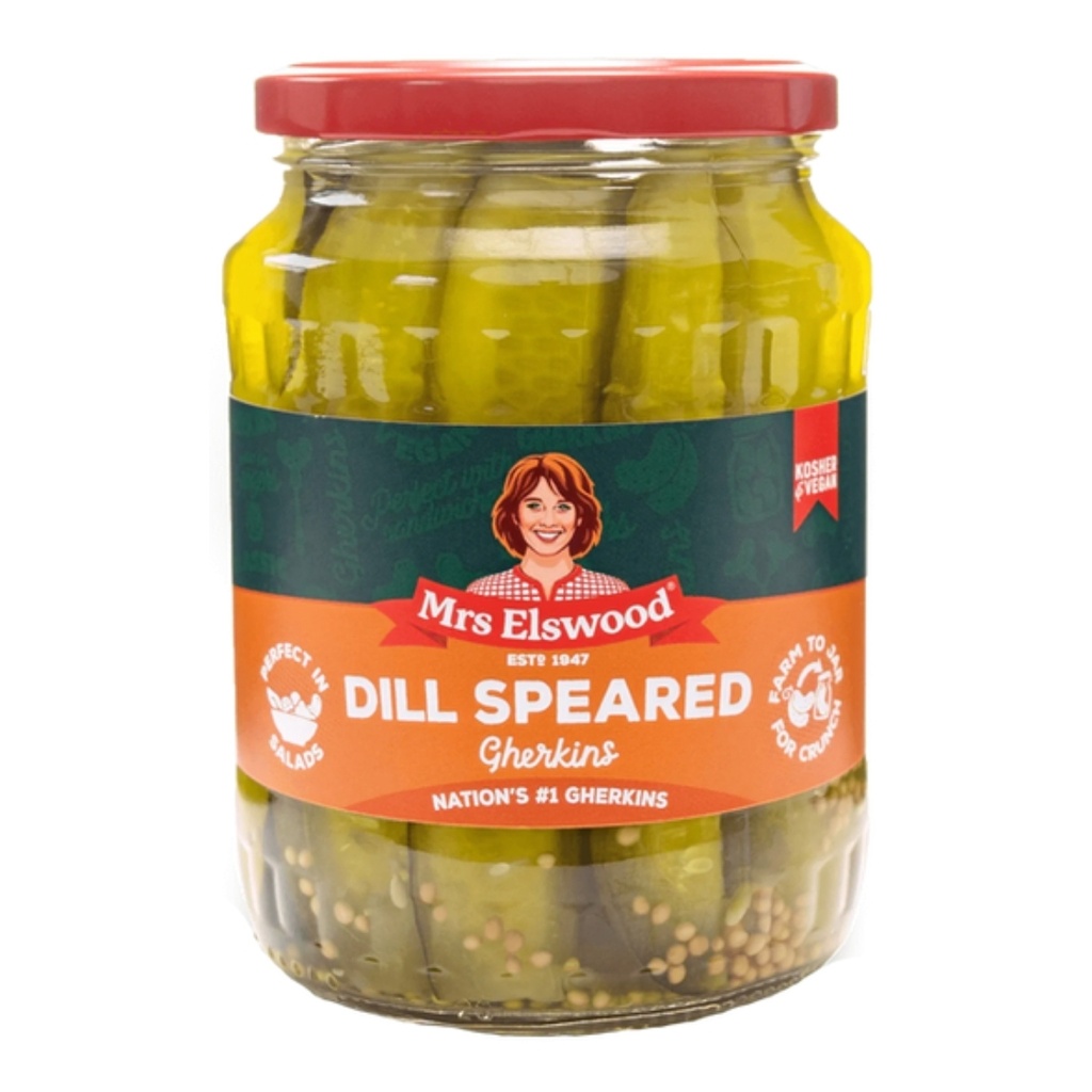MRS ELSWOOD Pickled Gherkins with Dill