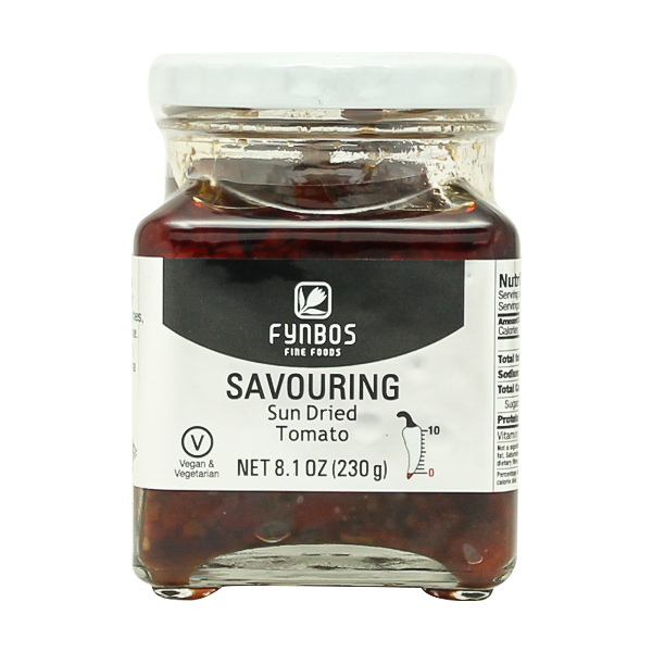 FYNBOS מעדן עגבניות מיובשות בשמש 230 גרם