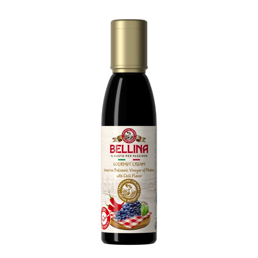 BELLINA חומץ בלסמי מצומצם בטעם צ'ילי
